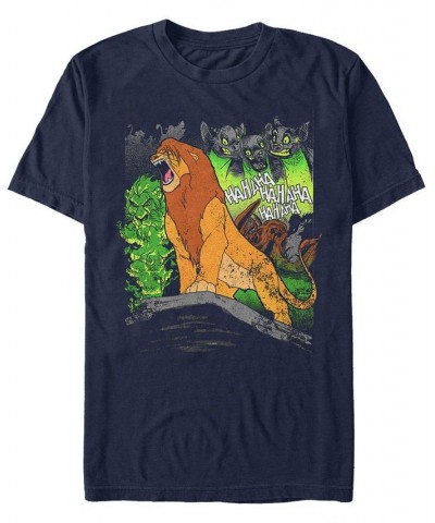 Disney Men's The Lion King Simba A Hero Roars Short Sleeve T-Shirt Blue $15.05 T-Shirts