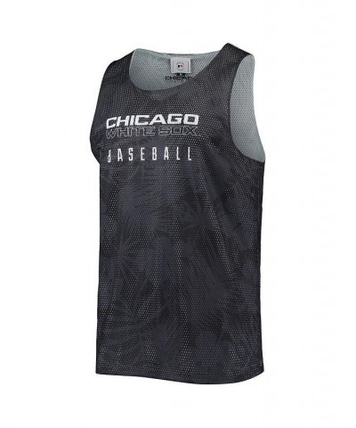 Men's Black Chicago White Sox Floral Reversible Mesh Tank Top $29.49 T-Shirts