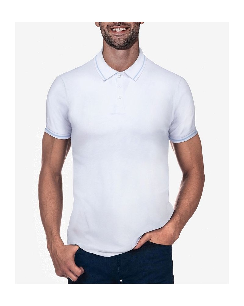 Men's Basic Short Sleeve Rib Polo Shirt PD01 $21.07 Polo Shirts