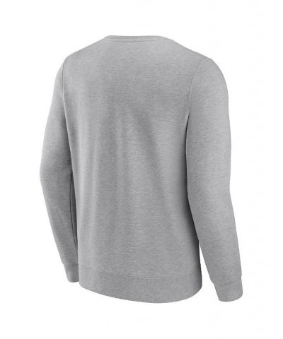 Men's Branded Heather Gray Detroit Lions Playability Pullover Sweatshirt $30.55 Sweatshirt