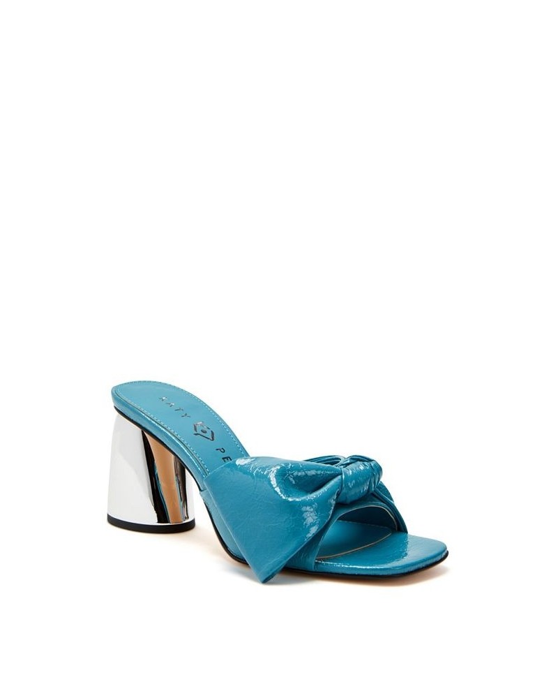 Women's The Timmer Bow Slip-on Sandals Blue $45.22 Shoes