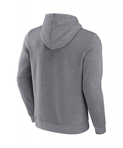 Men's Branded Heathered Gray, Red Washington Nationals Iconic Steppin Up Fleece Pullover Hoodie $34.50 Sweatshirt