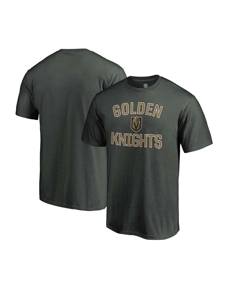 Men's Gray Vegas Golden Knights Team Victory Arch T-shirt $16.11 T-Shirts