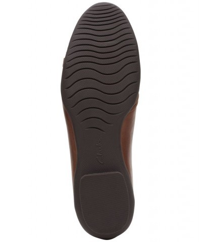 Women's Sara Erin Slip-On Comfort Flats Brown $33.00 Shoes