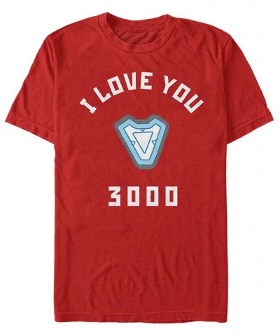 Marvel Men's Avengers Endgame Core Reactor I Love You 3000, Short Sleeve T-shirt Red $16.80 T-Shirts