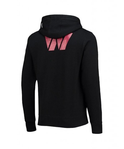 Men's Black Washington Commanders Fleece Pullover Hoodie $32.85 Sweatshirt