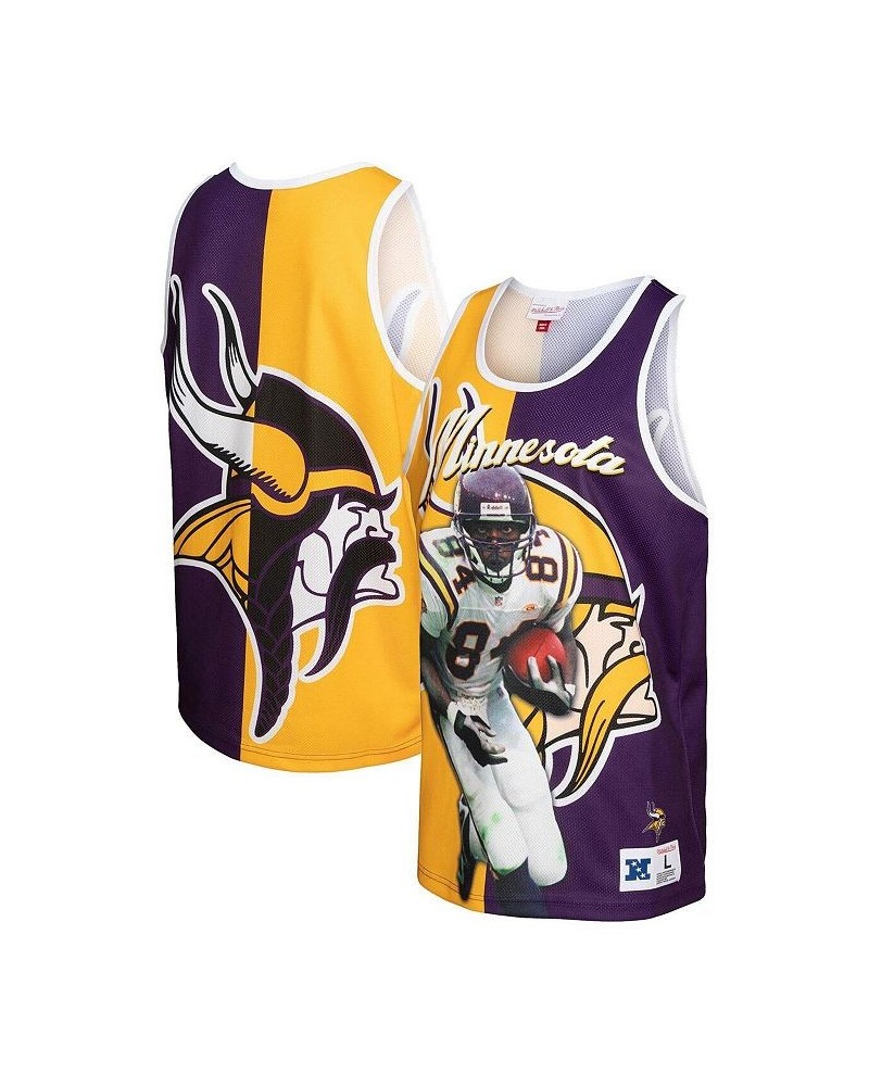 Men's Randy Moss Purple, Gold Minnesota Vikings Retired Player Graphic Tank Top $48.44 T-Shirts