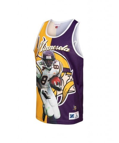 Men's Randy Moss Purple, Gold Minnesota Vikings Retired Player Graphic Tank Top $48.44 T-Shirts