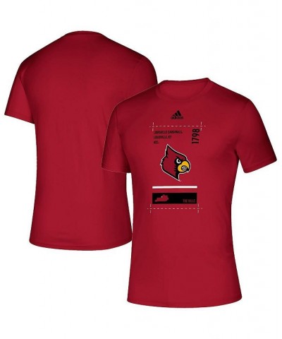 Men's Red Louisville Cardinals Hall Pass Creator AEROREADY T-shirt $21.60 T-Shirts