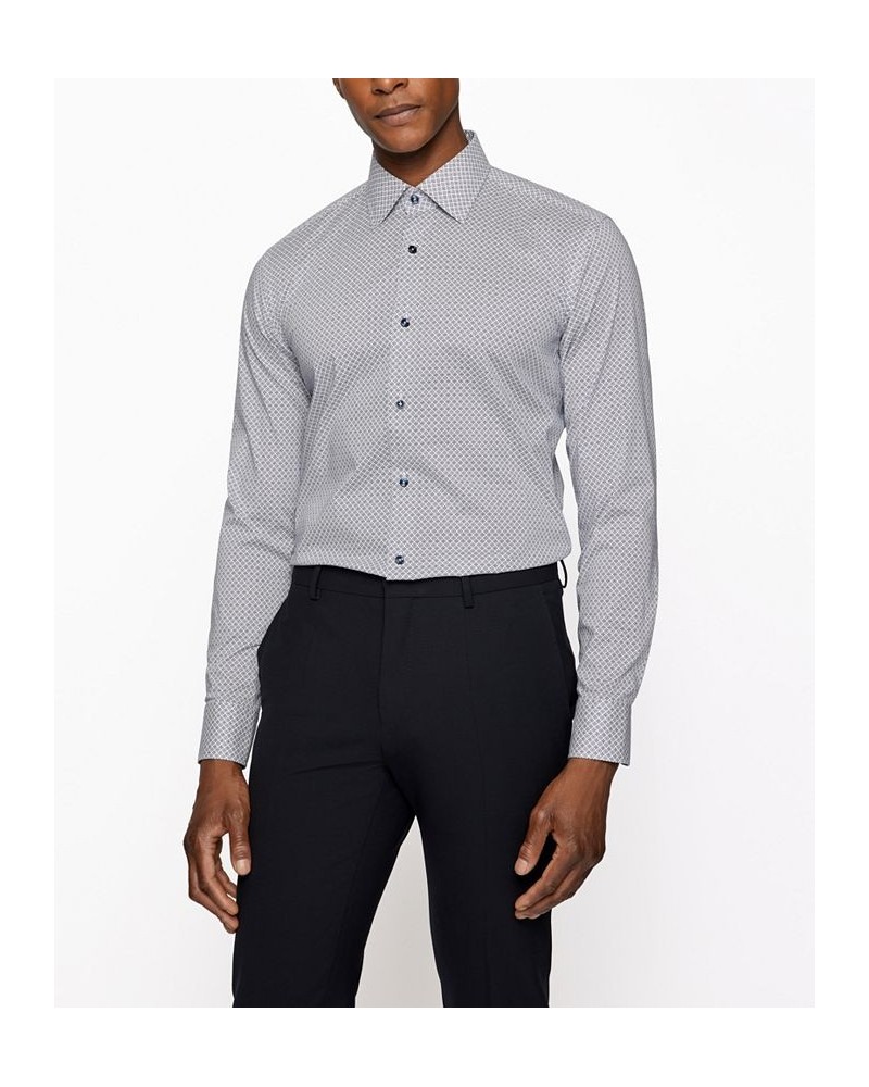 BOSS Men's Slim-Fit Shirt Blue $44.88 Shirts