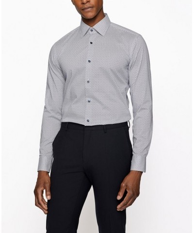 BOSS Men's Slim-Fit Shirt Blue $44.88 Shirts