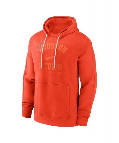 Men's Orange Houston Astros Statement Ball Game Pullover Hoodie $45.10 Sweatshirt