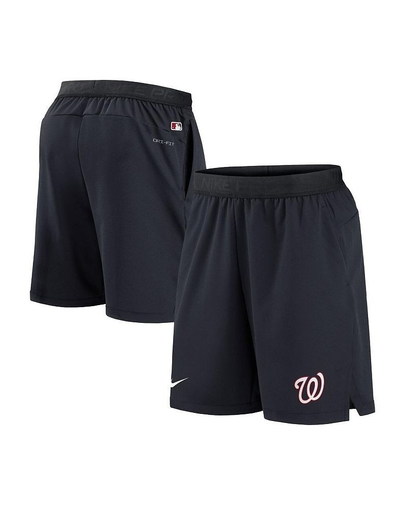 Men's Navy Washington Nationals Authentic Collection Flex Vent Max Performance Shorts $34.30 Shorts