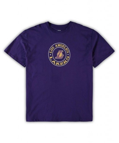 Men's Purple, Black Los Angeles Lakers Big and Tall T-shirt and Shorts Sleep Set $34.09 Pajama