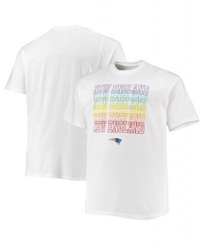 Men's Branded White New England Patriots Big and Tall City Pride T-shirt $15.91 T-Shirts