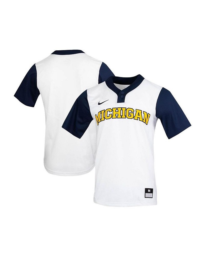 Men's White Michigan Wolverines Replica Softball Jersey $43.00 Jersey