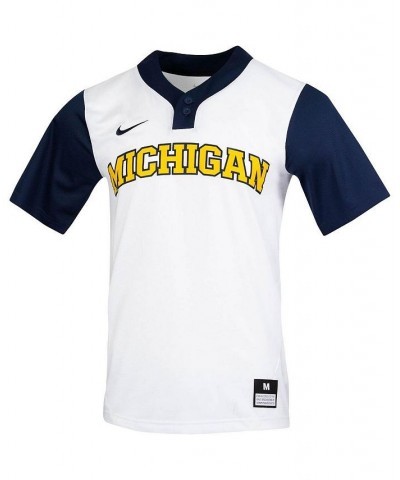 Men's White Michigan Wolverines Replica Softball Jersey $43.00 Jersey