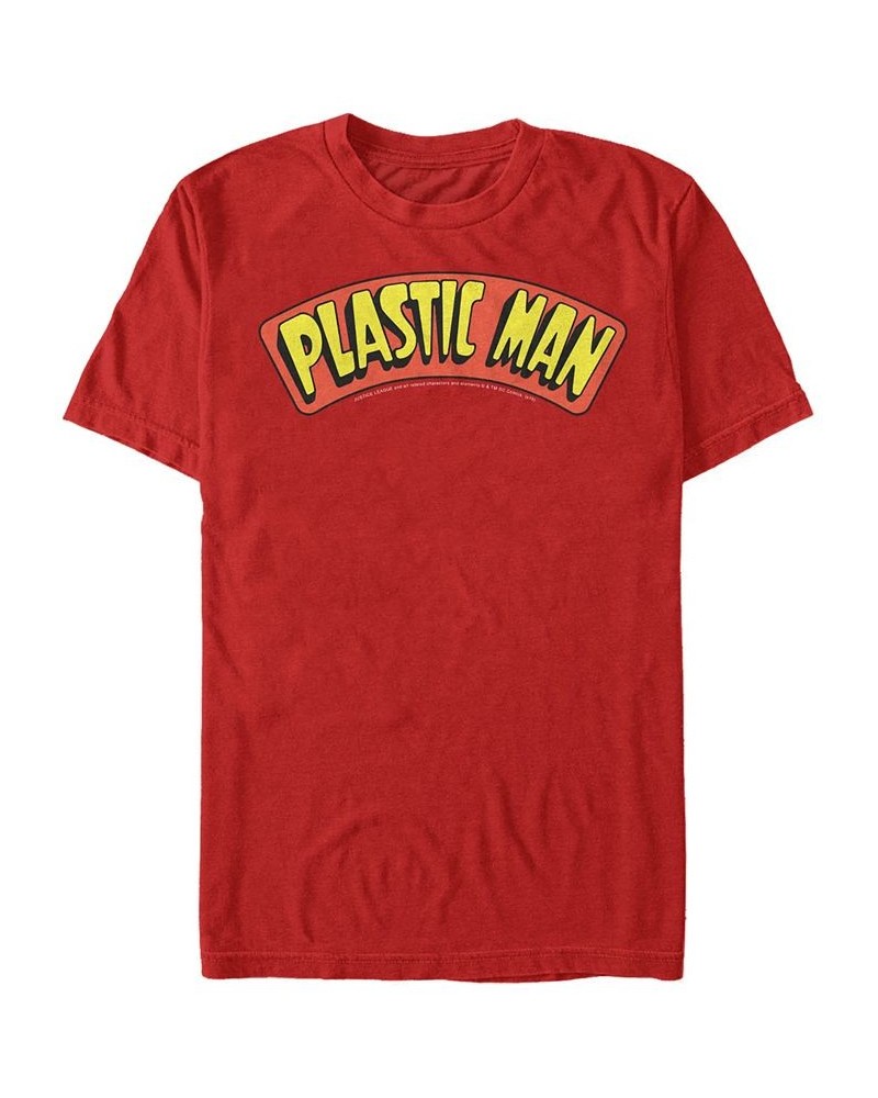 DC Men's Plastic Man Text Logo Short Sleeve T-Shirt $14.35 T-Shirts