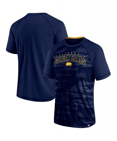 Men's Branded Navy Cal Bears Arch Outline Raglan T-shirt $18.90 T-Shirts