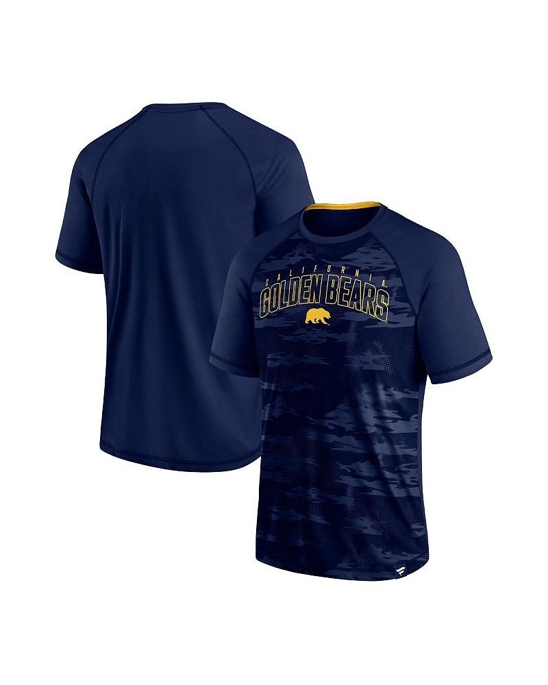 Men's Branded Navy Cal Bears Arch Outline Raglan T-shirt $18.90 T-Shirts