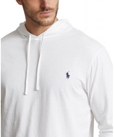 Men's Big & Tall Jersey Hooded T-Shirt White $38.96 T-Shirts