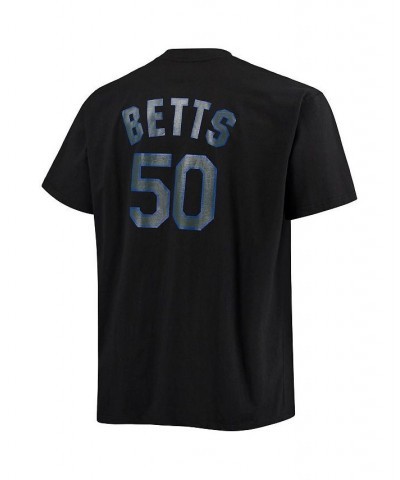 Men's Mookie Betts Black Los Angeles Dodgers Big and Tall Wordmark Name and Number T-shirt $22.00 T-Shirts