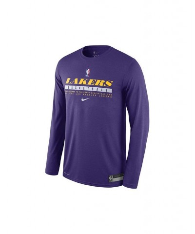 Men's Los Angeles Lakers Practice Long-Sleeve T-Shirt $23.99 T-Shirts