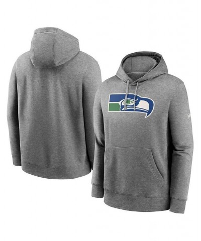Men's Heathered Gray Seattle Seahawks Rewind Club Fleece Pullover Hoodie $37.40 Sweatshirt