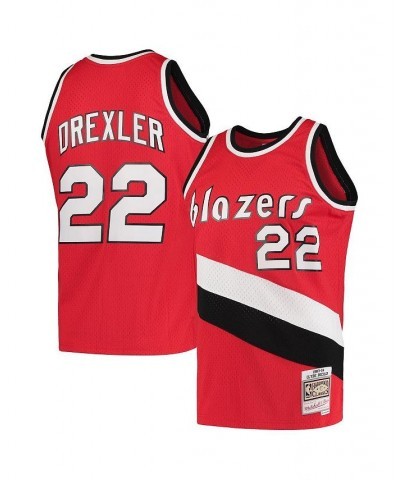 Men's Clyde Drexler Red Portland Trail Blazers Hardwood Classics 1983-84 Swingman Jersey $47.73 Jersey