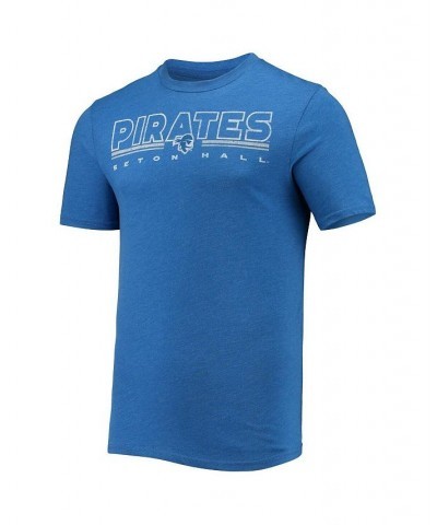 Men's Heathered Charcoal, Blue Seton Hall Pirates Meter T-shirt and Pants Sleep Set $32.90 Pajama