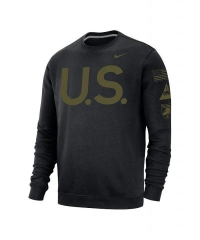 Men's Black Army Black Knights 1st Armored Division Old Ironsides Rivalry Club Fleece U.S. Logo Pullover Sweatshirt $39.74 Sw...