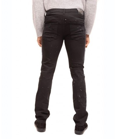 Men's Modern Splattered Stripe Jeans $74.10 Jeans