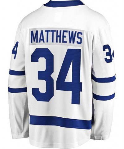 Men's Auston Matthews White Toronto Maple Leafs Away Premier Breakaway Player Jersey $68.45 Jersey