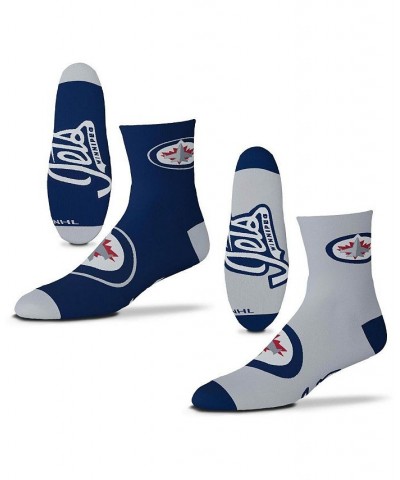 Men's Winnipeg Jets 2-Pack Team Quarter-Length Socks $18.87 Socks