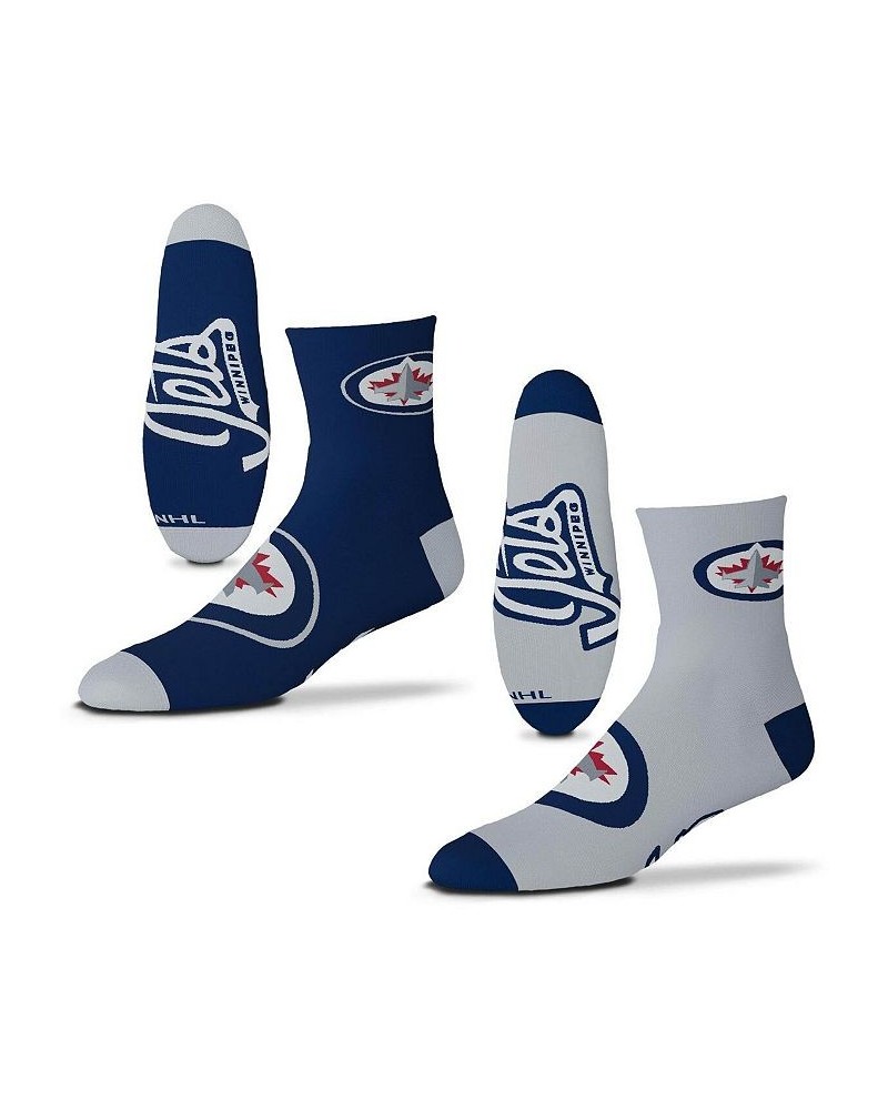 Men's Winnipeg Jets 2-Pack Team Quarter-Length Socks $18.87 Socks