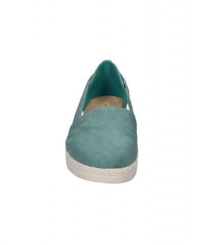 Women's Bugsy Comfort Slip-on Flats Blue $26.00 Shoes