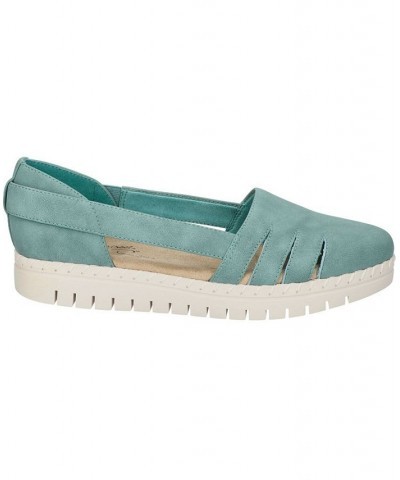 Women's Bugsy Comfort Slip-on Flats Blue $26.00 Shoes