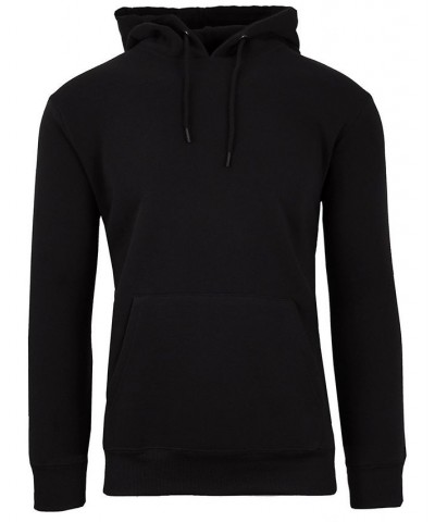 Men's Slim-Fit Fleece-Lined Pullover Hoodie Black $27.50 Sweatshirt