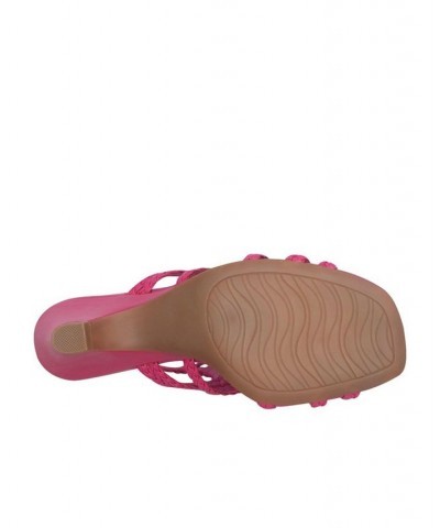 Women's Neha Woven Memory Foam Sandal Pink $39.60 Shoes