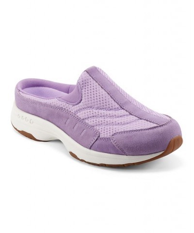 Women's Traveltime Round Toe Casual Slip-on Mules PD04 $37.92 Shoes