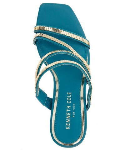 Women's Blanche Multi Chain Slip-On Dress Sandals Blue $54.18 Shoes