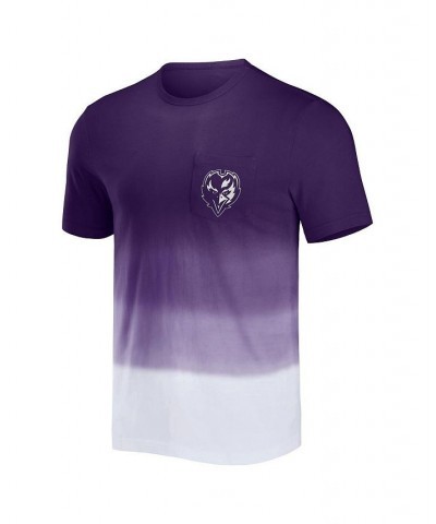 Men's NFL x Darius Rucker Collection by Purple and White Baltimore Ravens Dip Dye Pocket T-shirt $22.56 T-Shirts