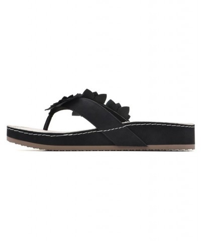 Women's Hot Spot Thong Comfort Sandal Black $27.60 Shoes