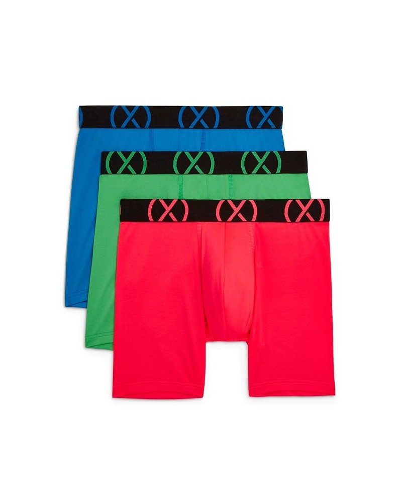 Men's Micro Sport 6" Performance Ready Boxer Brief, Pack of 3 Electric Blue, Diva Pink, Electric Green $23.40 Underwear