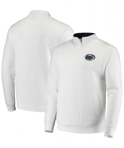 Men's White Penn State Nittany Lions Tortugas Logo Quarter-Zip Jacket $27.00 Sweatshirt