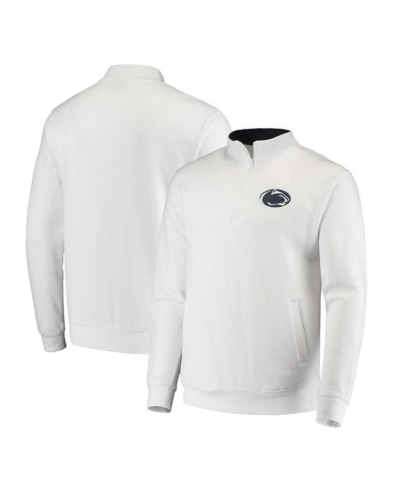 Men's White Penn State Nittany Lions Tortugas Logo Quarter-Zip Jacket $27.00 Sweatshirt