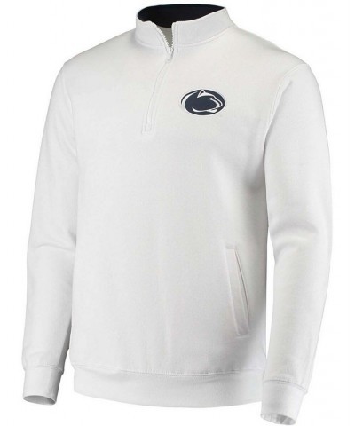 Men's White Penn State Nittany Lions Tortugas Logo Quarter-Zip Jacket $27.00 Sweatshirt