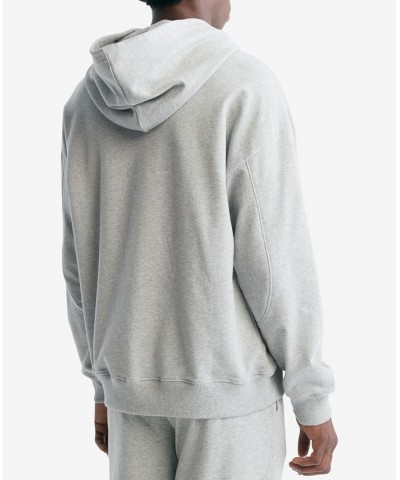 Men's 1996 Monogram Logo-Print Hoodie Gray $28.93 Pajama