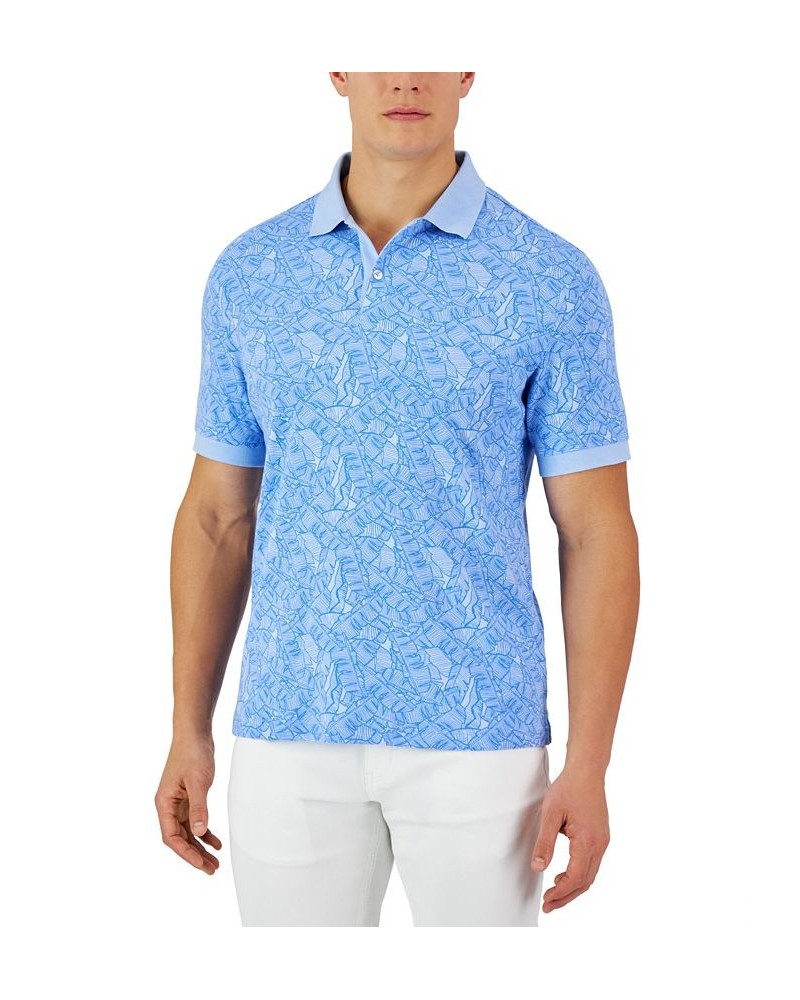 Men's Ben Tropical Polo Blue $12.50 Polo Shirts