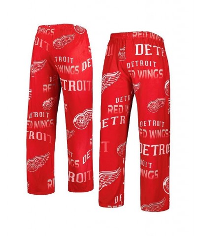 Men's Red Carolina Hurricanes Windfall Allover Microfleece Pajama Pants $20.68 Pajama